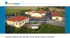 Desktop Screenshot of kanal-tuerpe-sachsen.de